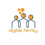 digital family vector design template N3