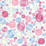 vintage buttons seamless pattern