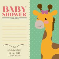 Baby shower card design N21