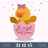 Baby shower card design N23