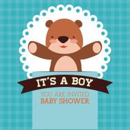 Baby shower card design N25