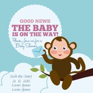 Baby shower card design N26