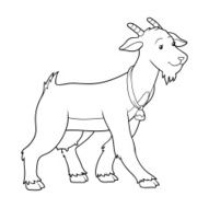 Coloring book (goat mother) N2