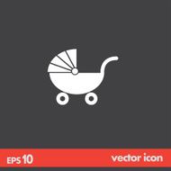 pushchair vector icon