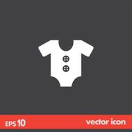 baby onesie vector icon