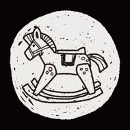 rocking horse doodle N7