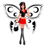 Girl butterfly