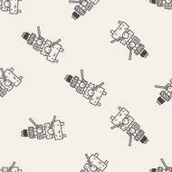 xylophone doodle seamless pattern background N2