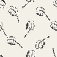 yo-yo doodle seamless pattern background N2