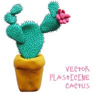 Icon of plasticine cactus