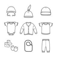Baby fashion clothing fashion vector shirt illustration design wear N8