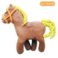 Icon of plasticine toy horse