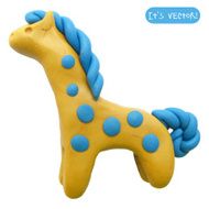 Icon of plasticine toy horse N2