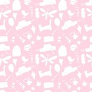 Seamless pattern drawn in a childlike style Vector illustration N6