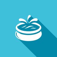 Swimming pool icon Vector Illustration