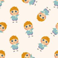 Kid seamless pattern N11