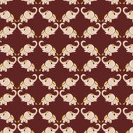 Elephant cartoon pattern