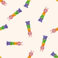 baby toy brick tower cartoon seamless pattern background N3
