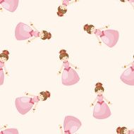 Royal theme princess cartoon seamless pattern background N20
