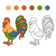 Coloring book (rooster) N2