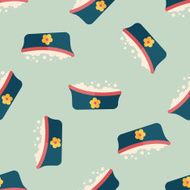 baby bath flat icon eps10 seamless pattern background N4
