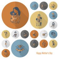 Happy Mothers Day Icons N474