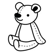 Teddy bear toy illustration