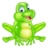 Cartoon cute frog