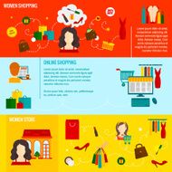 Woman Shopping Banner