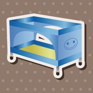 baby bed theme elements N17
