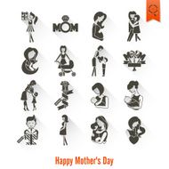 Happy Mothers Day Icons N500