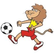 lion and ball