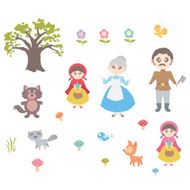 little red hood characters from tale