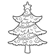 Coloring book (christmas tree) N2