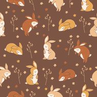Pattern with rabbits N2