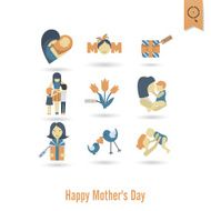 Happy Mothers Day Icons N503