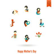 Happy Mothers Day Icons N504
