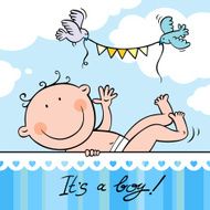 baby boy greeting card N2