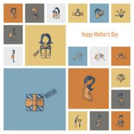 Happy Mothers Day Icons N505