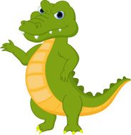 Happy crocodile cartoon