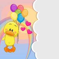 Duck with balloons N2