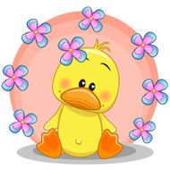 Duck With Flowers N4