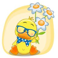 Duck With Flowers N5