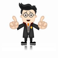 Ben Boy friendly wizard magican magicus cartoon N5