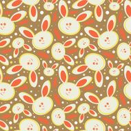 Rabbits Abstract seamless background N4