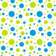 kids seamless green blue circle pattern