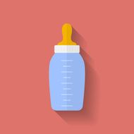 Icon of baby bottle Flat style