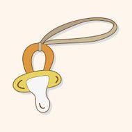 Baby pacifiers theme elements N56