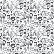 seamless cartoon pattern N5