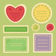 Cute Sticker Set in Spring Colors